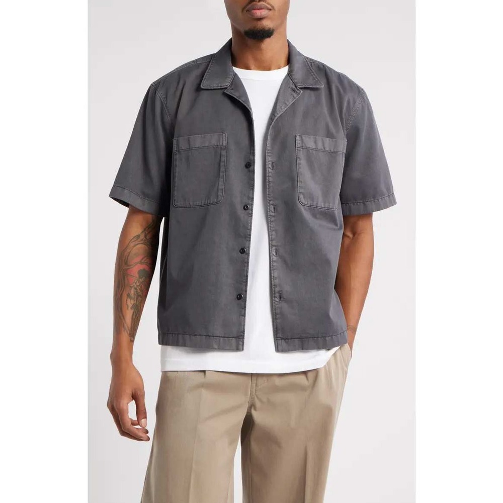 BP Mens Short Sleeve Mechanic Shirt Size M